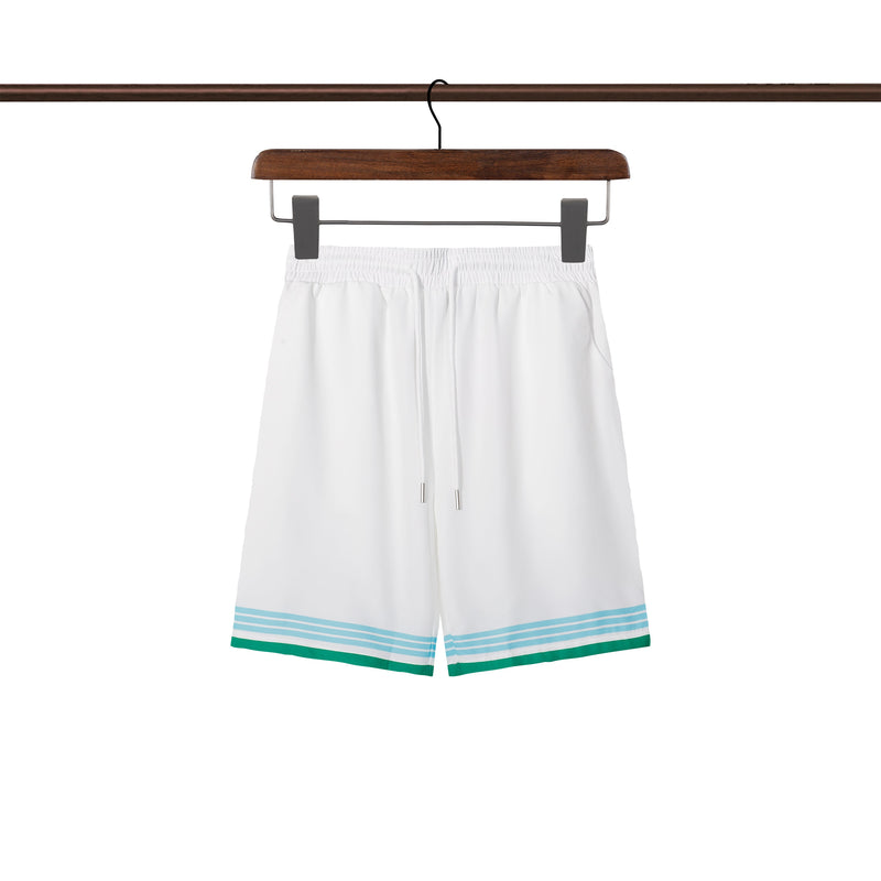 Casablanca Paris - Ensemble CHEMISE + SHORT Tennis Club Blanc/Vert/Bleu