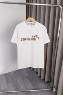OFF-WHITE - T-shirt avec un design coloré et le logo "WHITE" avec des détails en couleurs vives au dos - Blanc