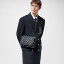 Sac Trio Messenger Bleu Nuit Blanc