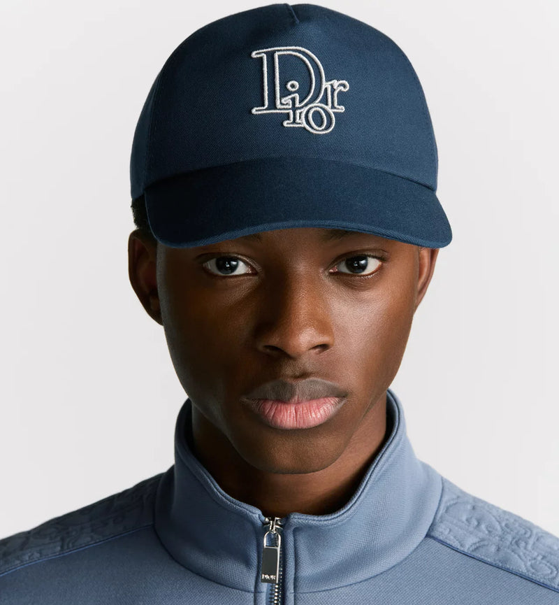 Dior - Casquette Dior Oblique placé Bleu Marine