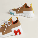 Hermès - Sneakers slip-on Lift Multicolore Beige Lin