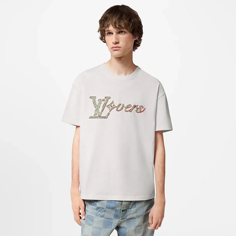 Louis Vuitton - Tee-shirt manches courtes brodé Milky White
