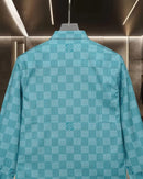 Louis Vuitton - Chemise manches longues motif damier LV Turquoise