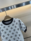 Chanel - T-shirt en coton monogramme Noir