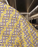 Fendi - Chemise à Manches Courtes avec Motif Monogramme Jaune