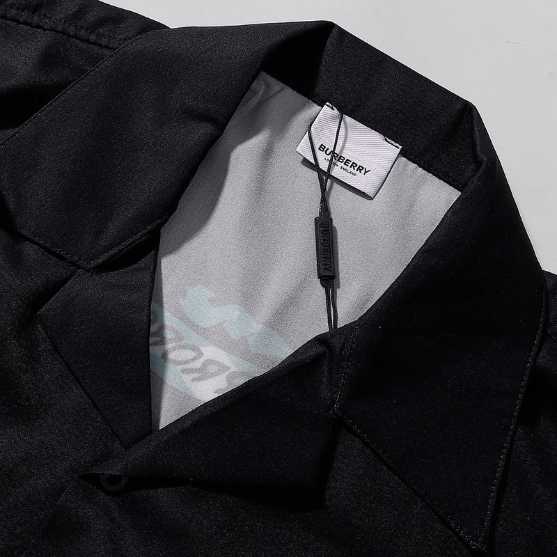 Burberry - Chemise Burberry avec motif graphique et logo - Noir