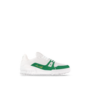Sneaker LV Trainer Blanc Vert Doré