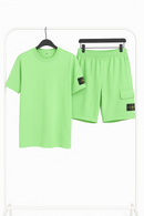 Stone Island - Ensemble T-SHIRT + SHORT Vert
