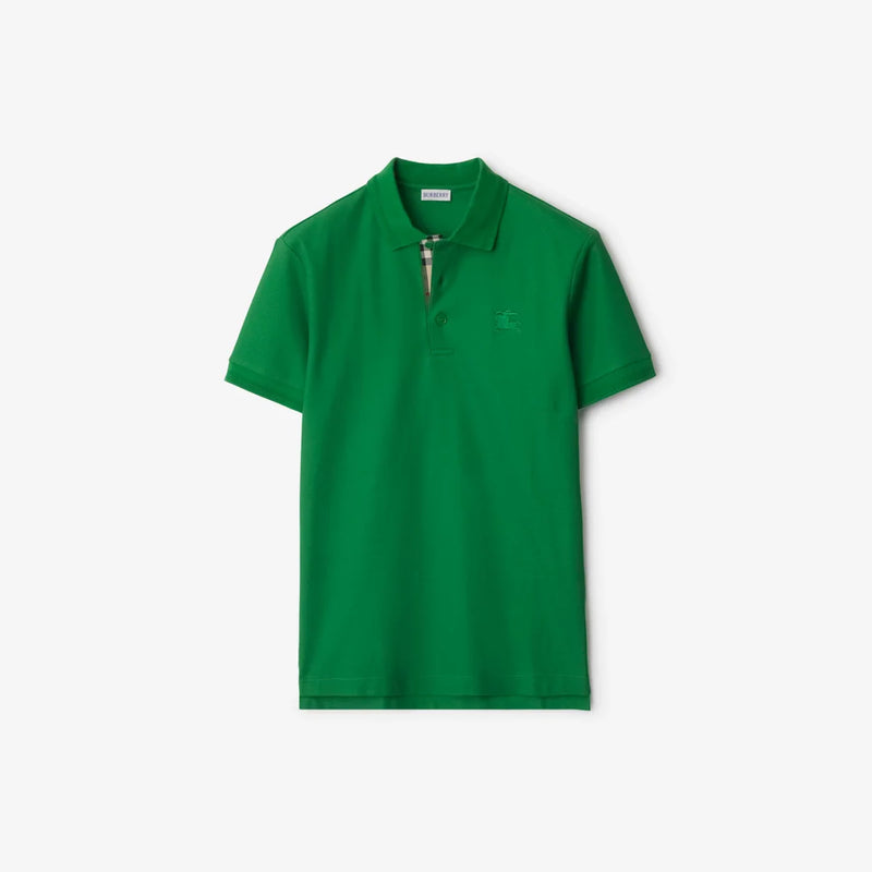 Burberry - Polo en coton Leaf