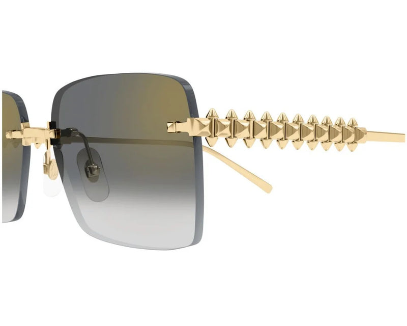 Cartier - Lunettes solaires Cartier Clash Monture Or Verres Gris