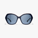Chanel - Lunettes de soleil Papillon Bleu Foncé