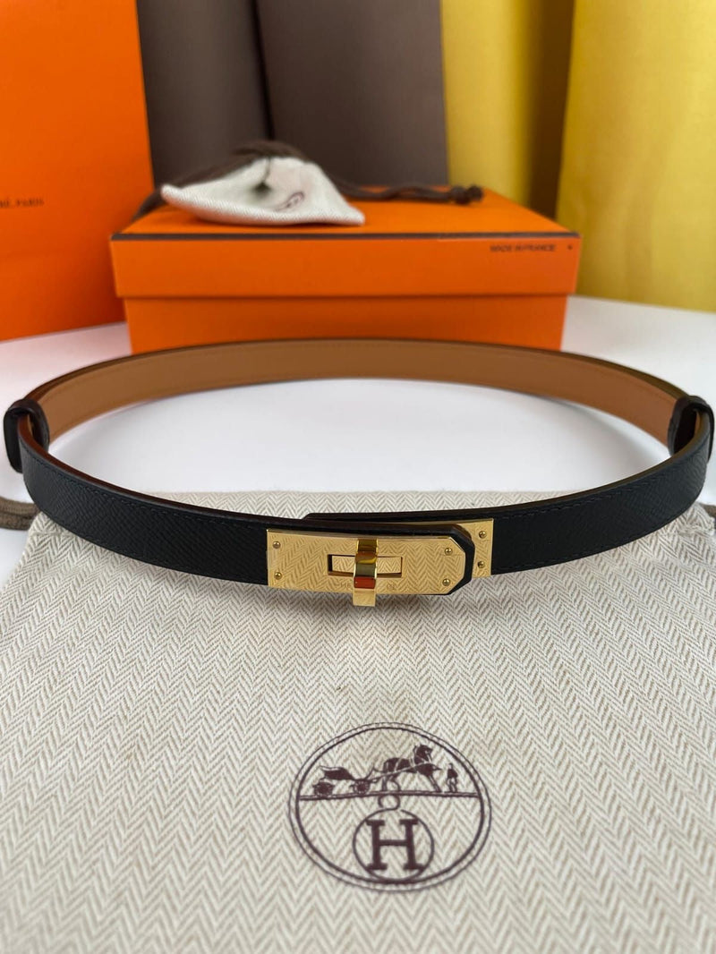 Hermès - Ceinture Kelly 18 Noir
