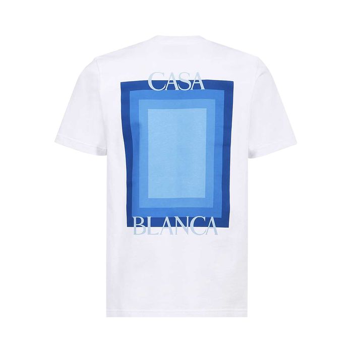 Casablanca - T-shirt logo dégradé Blanc