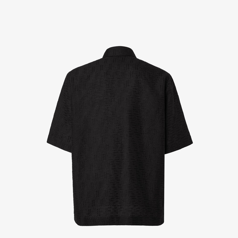 Fendi - Chemise en jacquard FF de lin Noir