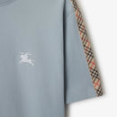 Burberry - T-shirt en coton avec étiquette Gale