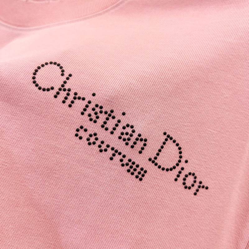 Dior - T-shirt en coton Dior Signature Rose