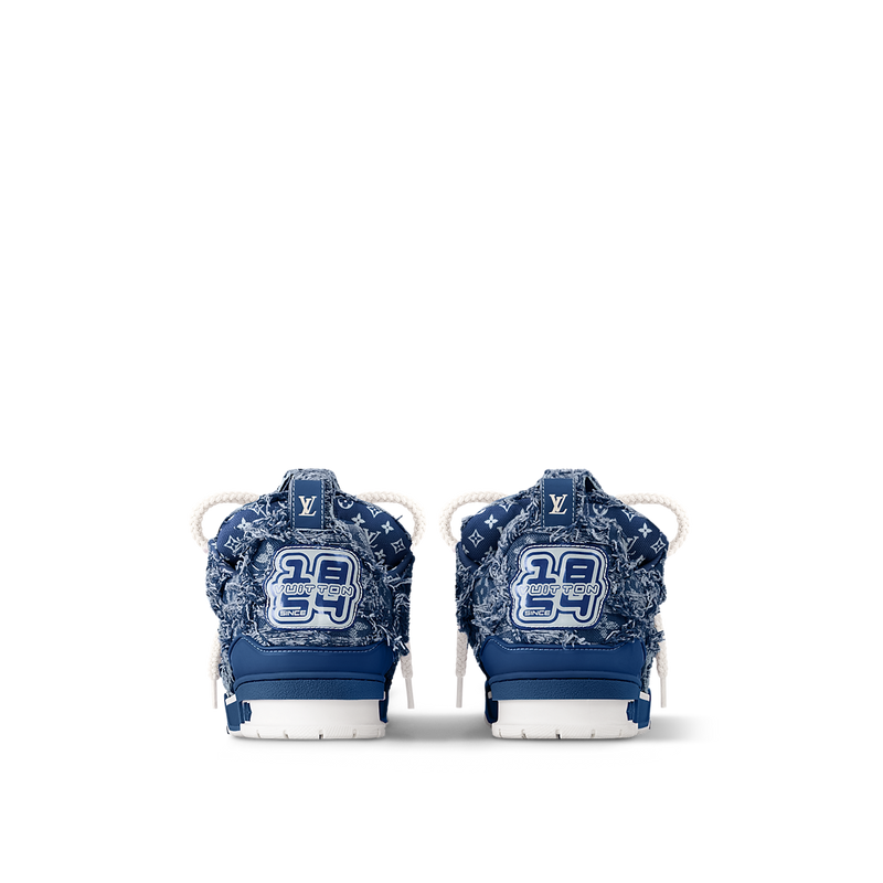 Sneaker LV skate Denim Bleu