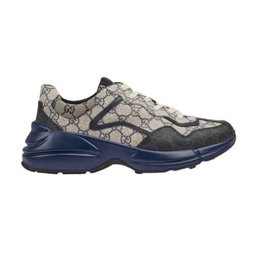 BASKETS GG RHYTON POUR HOMME Bleu Marine Noir
