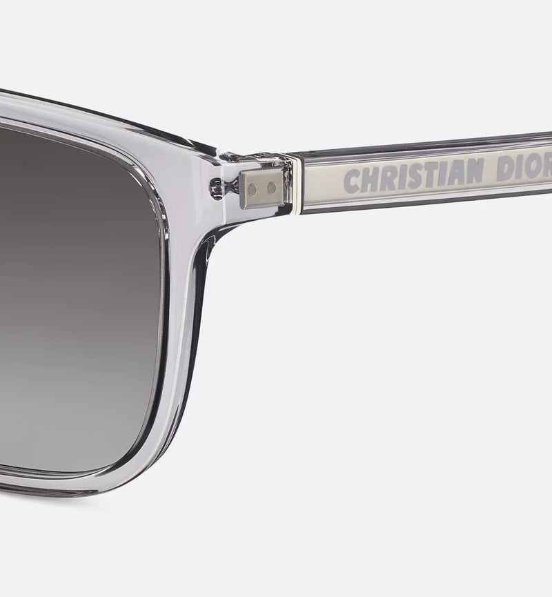 Dior - Lunettes De Soleil DiorTag SU rectangulaires Gris Transparent