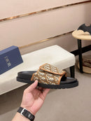 Dior - Sandale en Toile monogramme Dior Marron/Beige