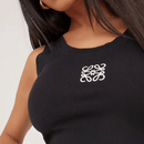 Loewe - Débardeur Anagram en coton Noir