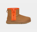 Botte Classic Mini Avec Logo Et Fermeture Éclair Chestnut