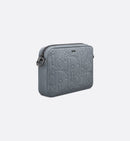 Triple Pouch Saddle Cuir Gris