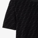 Fendi - T-shirt en piqué FF Noir