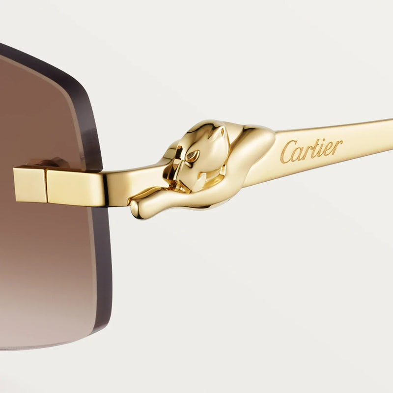 Cartier - Lunettes solaires Panthère Verres Marrons Dégradés