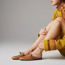 Hermès - Mules Oz Naturel