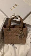 Dior - Sacs Lady Dior Moyen Marron