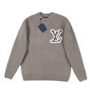 Louis Vuitton - Pull en laine a motif LV Taupe