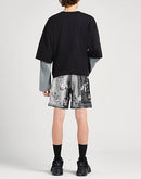 Amiri - Short en soie imprimé cachemire