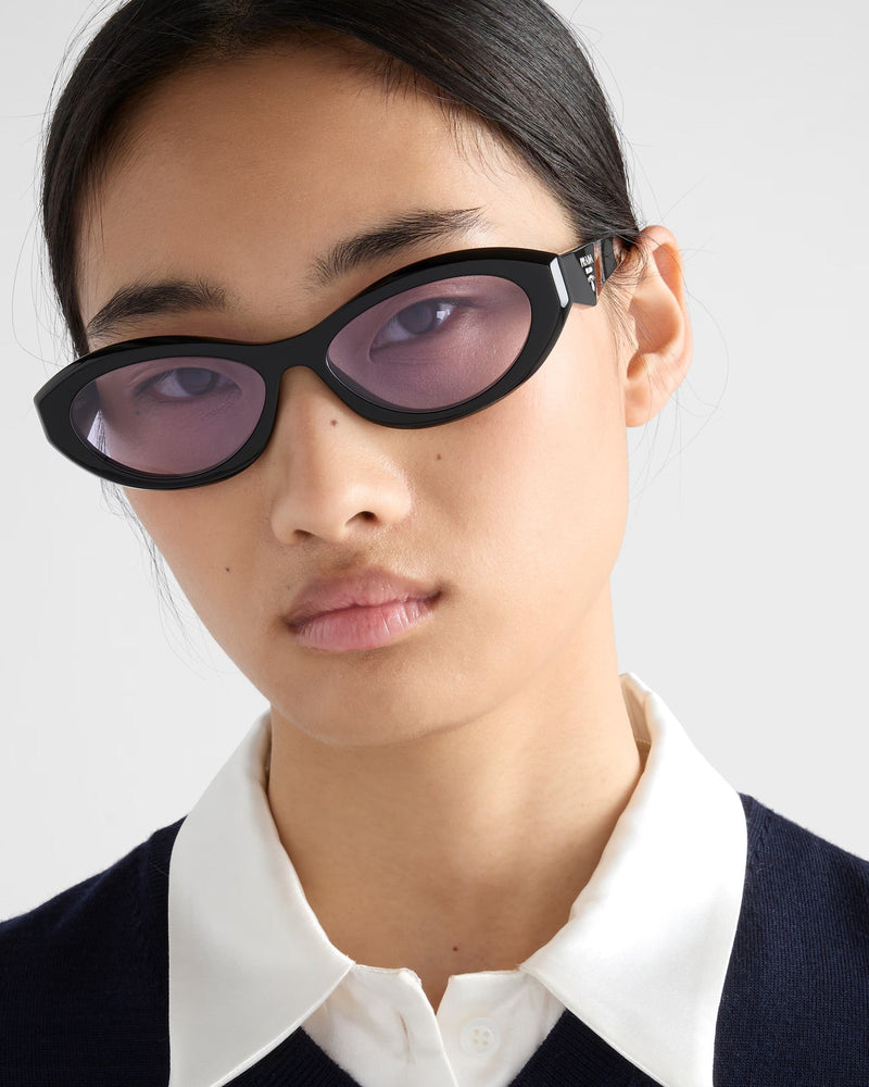 Prada - Lunettes De Soleil Prada Symbole Fines Verres Lavande