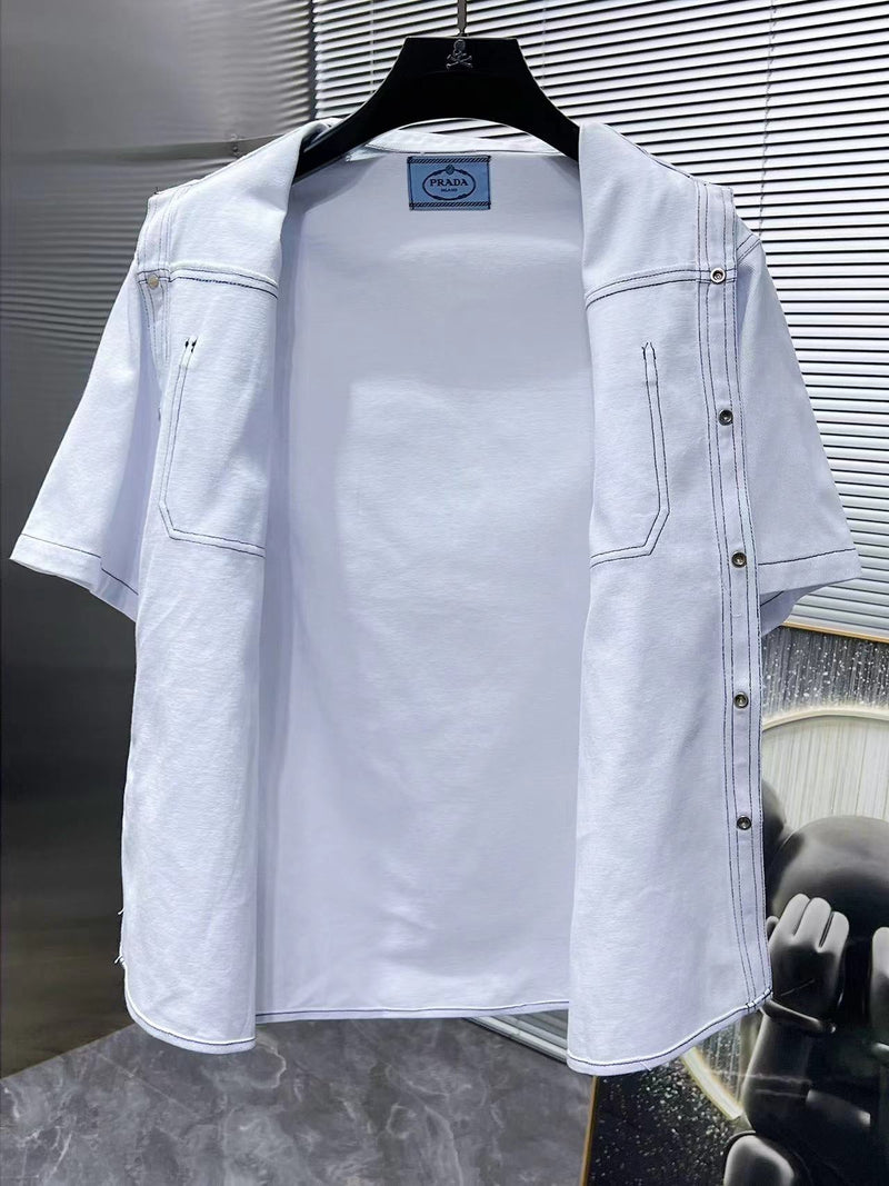 Prada - Ensemble Prada CHEMISE + SHORT Blanc