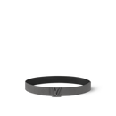 Louis Vuitton - Ceinture LV Taurillon 40 mm réversible Dark Grey