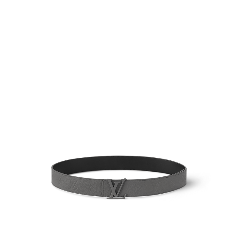 Louis Vuitton - Ceinture LV Taurillon 40 mm réversible Dark Grey