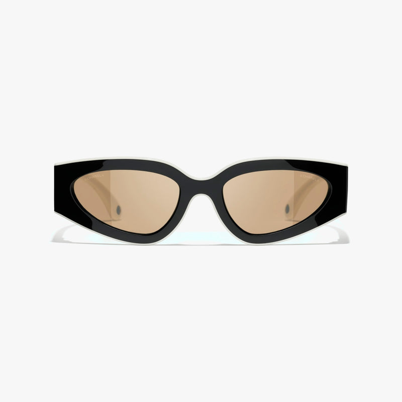 Chanel - Lunettes de soleil de Chat Noir & Blanc