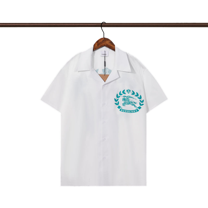 Burberry - Chemise Burberry avec motif de laurier et logo - Blanc