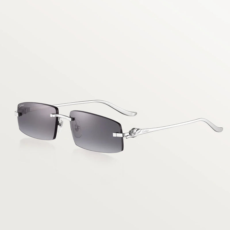 Cartier - Lunettes solaires Panthère Gris / Verres Gris Dégradés