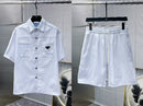 Prada - Ensemble Prada CHEMISE + SHORT Blanc
