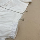 Prada - Coupe-vent en nylon avec plaque Prada Blanche