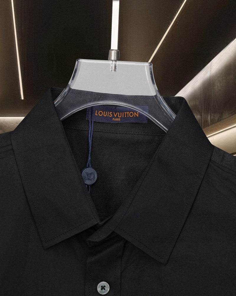 Louis Vuitton - Chemise manches longues Brodé LV Noir