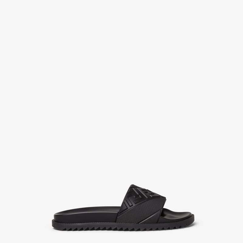 Fendi - Sandales Semelle Fussbett en caoutchouc Noir