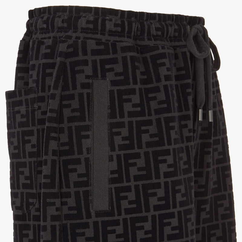 Fendi - Bermuda en piqué FF Noir
