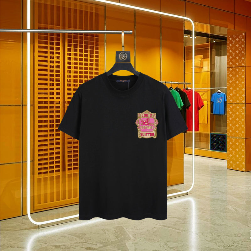 Louis Vuitton - T-shirt manches courtes logo Voyage Noir