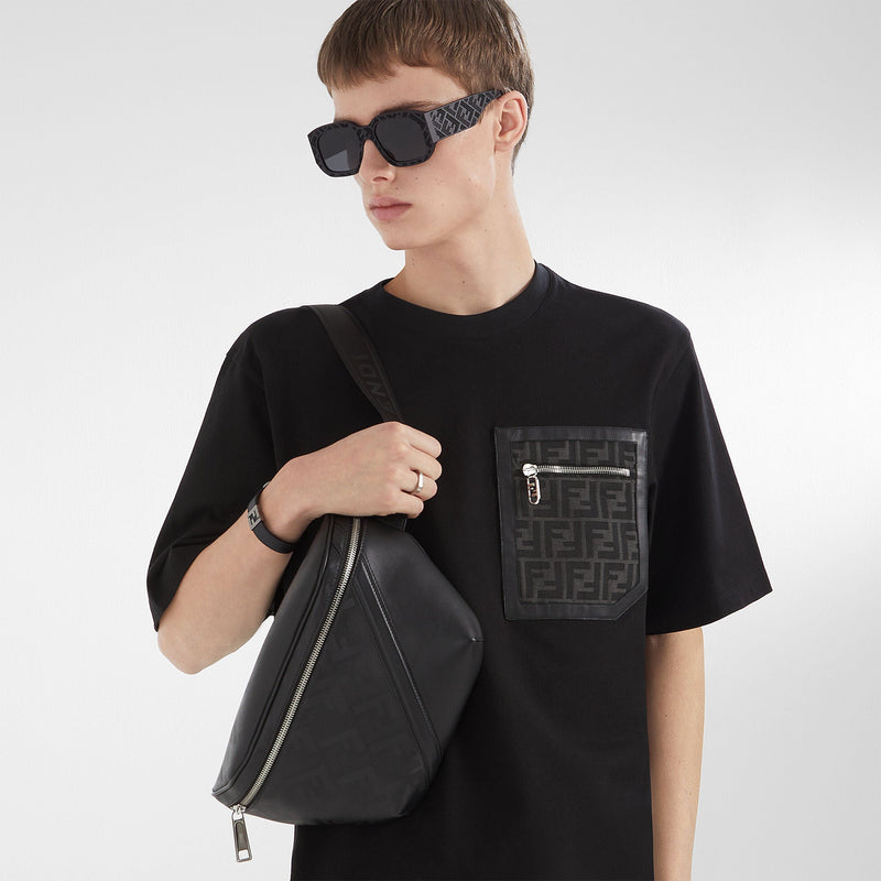 Fendi - T-shirt en jersey FF Noir