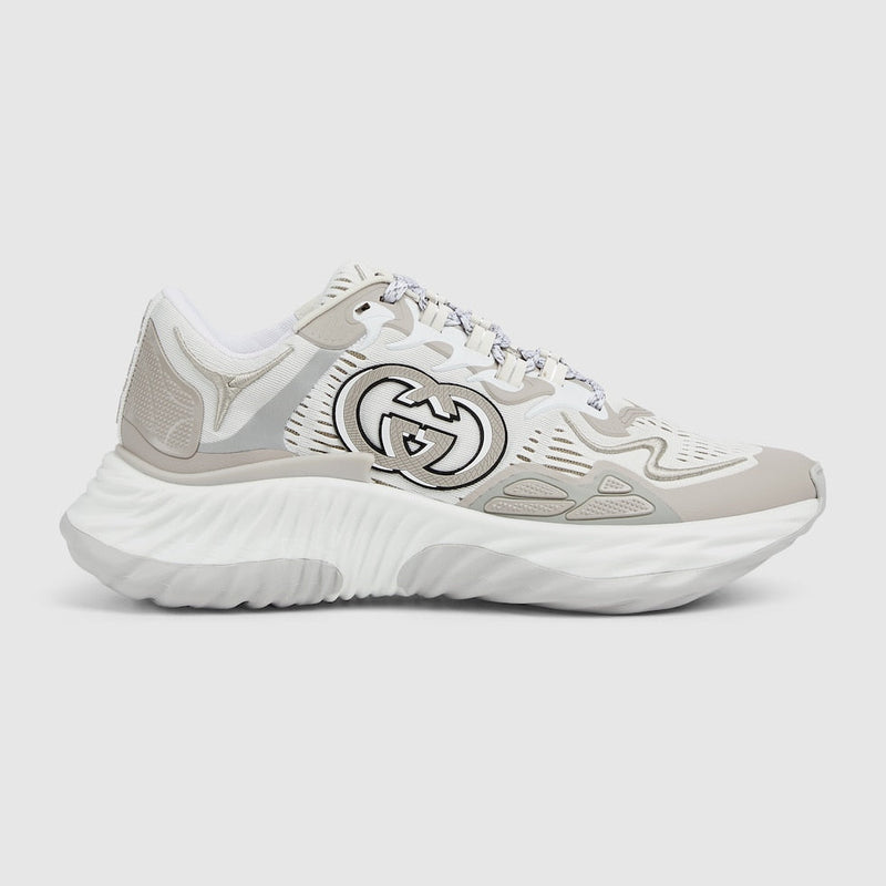 BASKETS GUCCI RIPPLE POUR HOMME Blanc Argenté