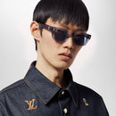 Louis Vuitton - Lunettes de soleil carrées rondes LV Confidence Gris