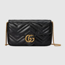 Gucci - Mini Sac à épaule GG Marmont Noir
